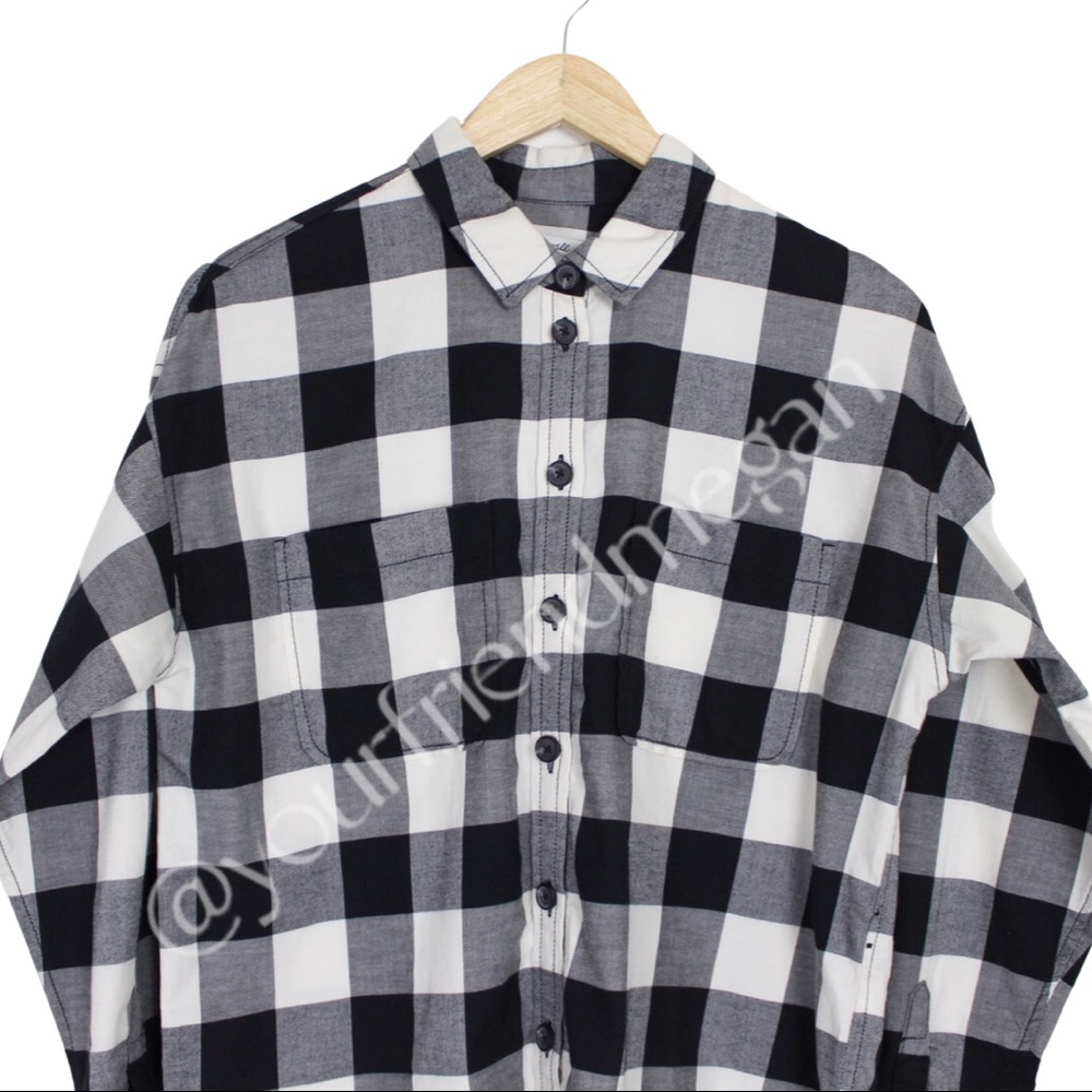 Madewell Shirt Jacket Shacket in Buffalo Plaid - Picture 4 of 10